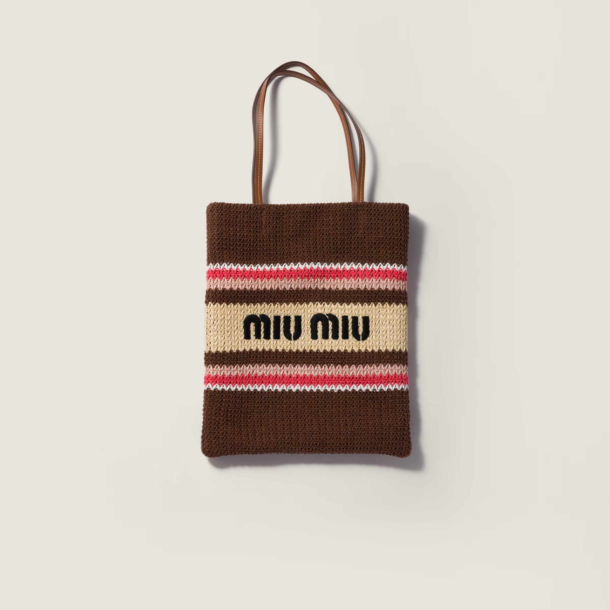 Miu Miu Shopper aus Garn in Bast-Optik, pre-owned